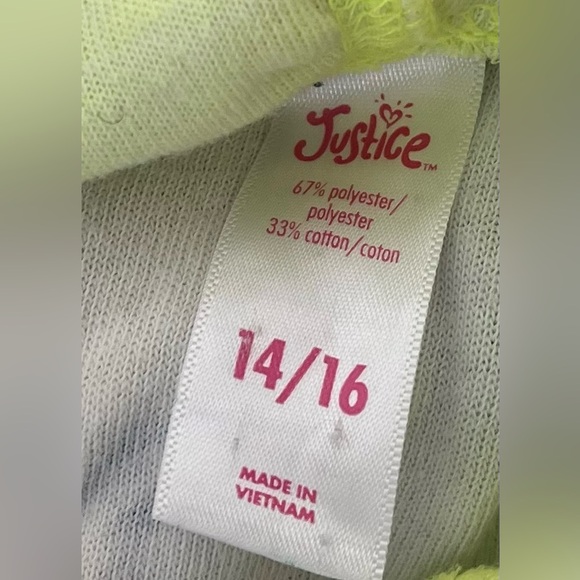 Justice girls full zip hooded coverup Sz 14/16 emojis - Picture 6 of 6